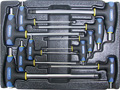 Набор Т-образных шестгранных ключей с пластиковой рукояткой 10пр. в ложементе в Белово